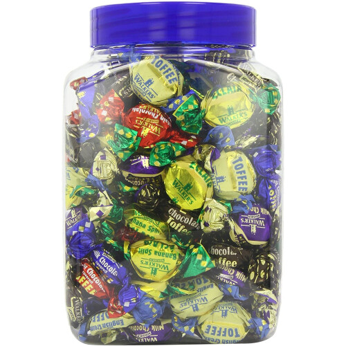 WALKERS NONSUCH Assorted Toffees and Chocolate Eclairs Jars 1.25 kg 2