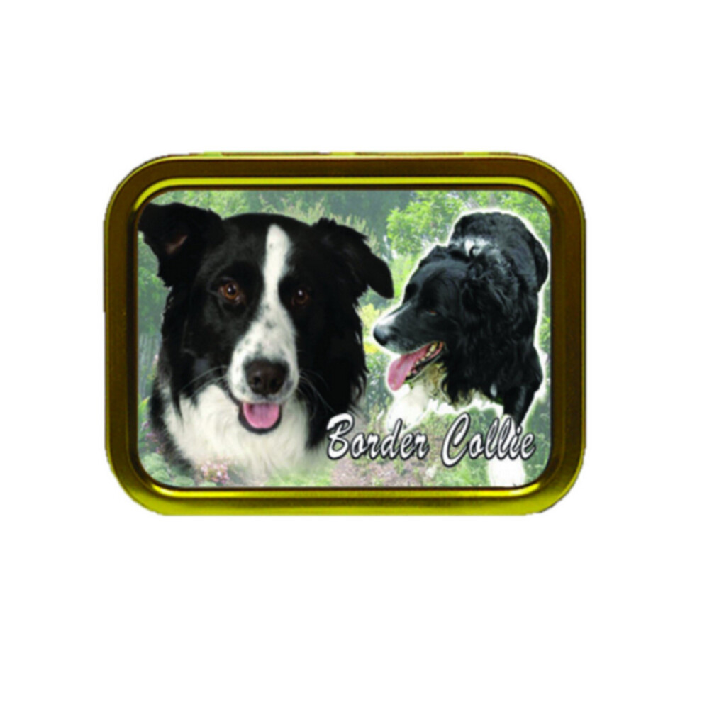 Personalised Gift Products Border Collie Dog Breed Tobacco Tin Gift & Smoking Products