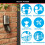 MASTER LOCK Key Safe [Wall mounted] [Push-Button Combination] [Weatherproof - Outdoor] - 5423EURD - Key Lock Box 3