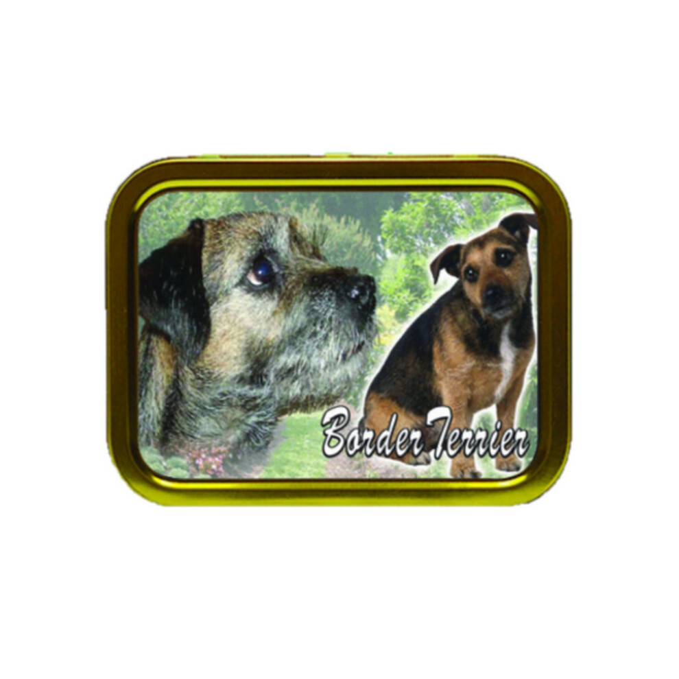Personalised Gift Products Border Terrier Dog Breed Tobacco Tin Gift & Smoking Products