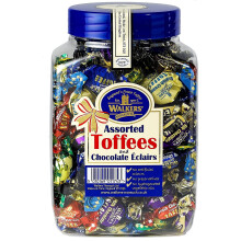 WALKERS NONSUCH Assorted Toffees and Chocolate Eclairs Jars 1.25 kg