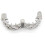 Cock and Ball Cbt Device Kali's Teeth 2 Row Lockable Clamp, Silver 4