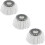 3 Pack Premium Replacement Mop Heads Refill for 360Â Rotating Round Spin Magic Mop Microfibre ï¼Whiteï¼ 1