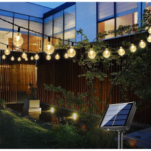 Bteng Solar Garden Lights, 60 LED Outdoor String Lights Solar Powered Waterproof Fairy Lights Decorative Crystal Ball Lighting for Garden Pa