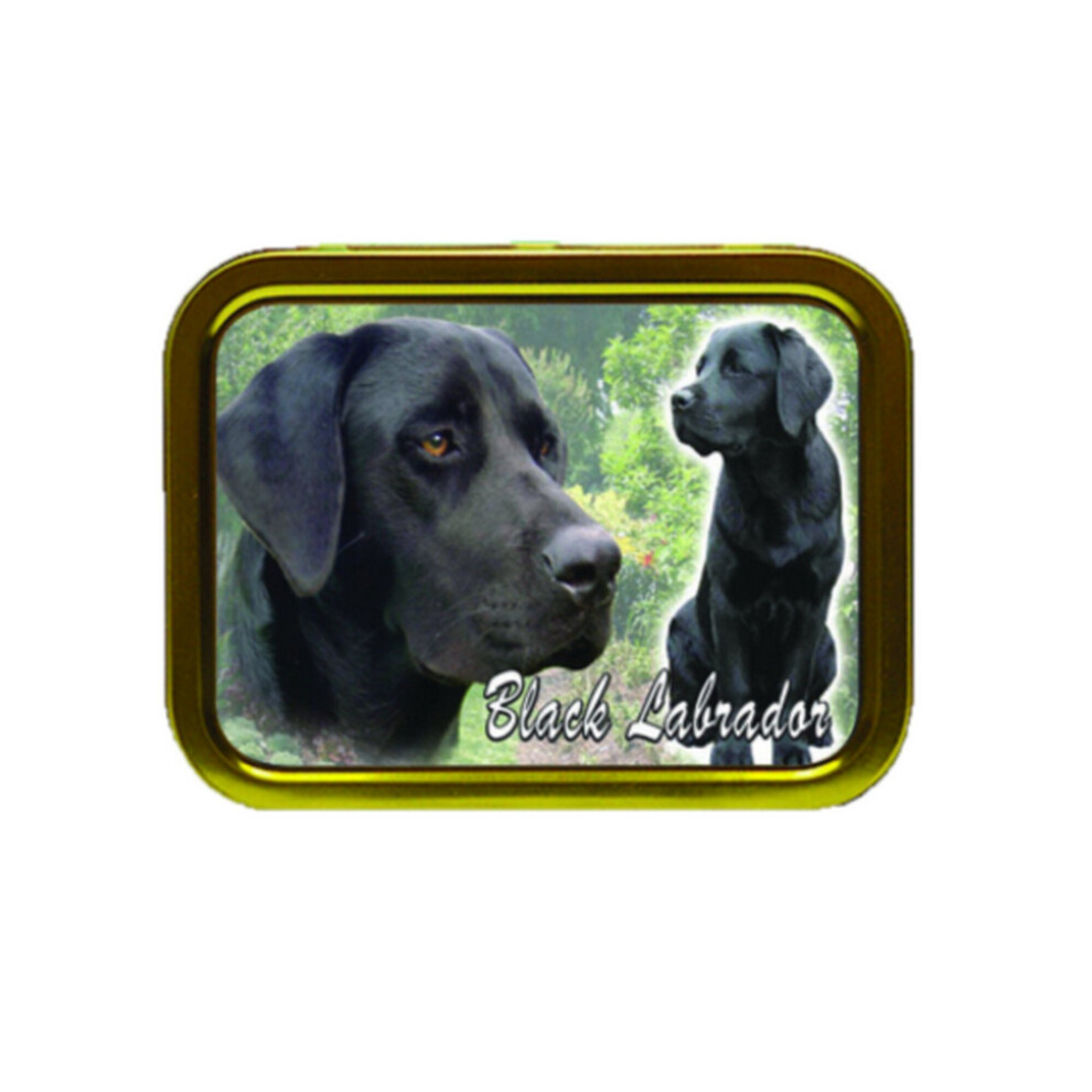 Personalised Gift Products Black Labrador Dog Breed Tobacco Tin Gift & Smoking Products