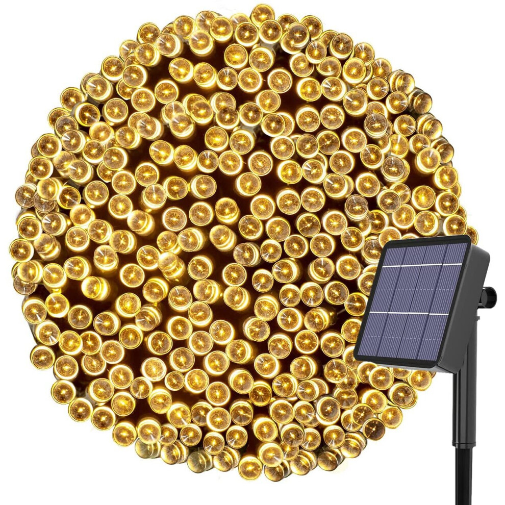 Solar Fairy Lights Outdoor, Kolpop 24M/79ft 240 LED Solar Powered Garden Lights Outside 8 Modes Waterproof Solar String Lights for Trees Pat