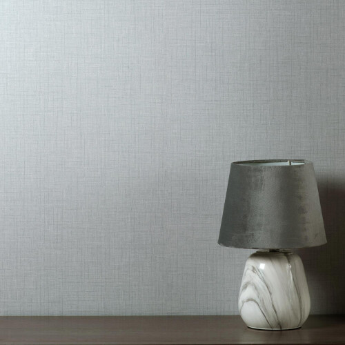 Crown Eden Plain Wallpaper Crown Textured Vinyl Material Effect Grey Modern 1