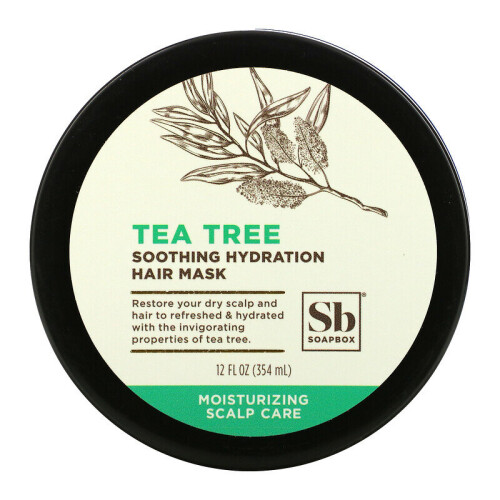 Maschera per Capelli Tea Tree Soapbox, Idratante Nutriente per Capelli Secchi e Danneggiati