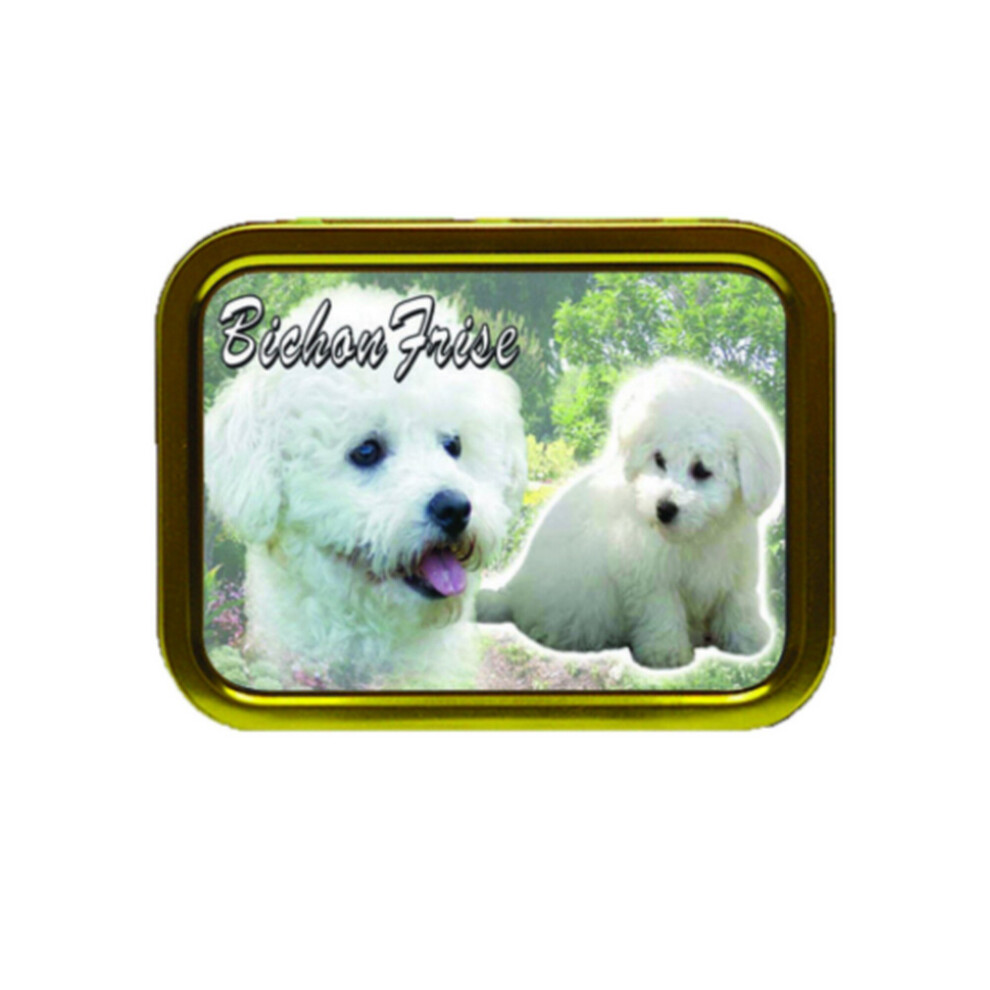 Personalised Gift Products Bichon Frise Dog Breed Tobacco Tin Gift & Smoking Products