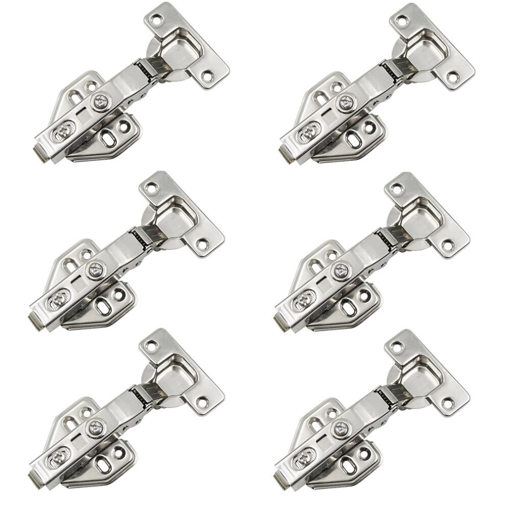 (6) 35Mm Soft Close Hinges Kitchen Cabinet Cupboard Wardrobe Door Full Overlay 5055521169984