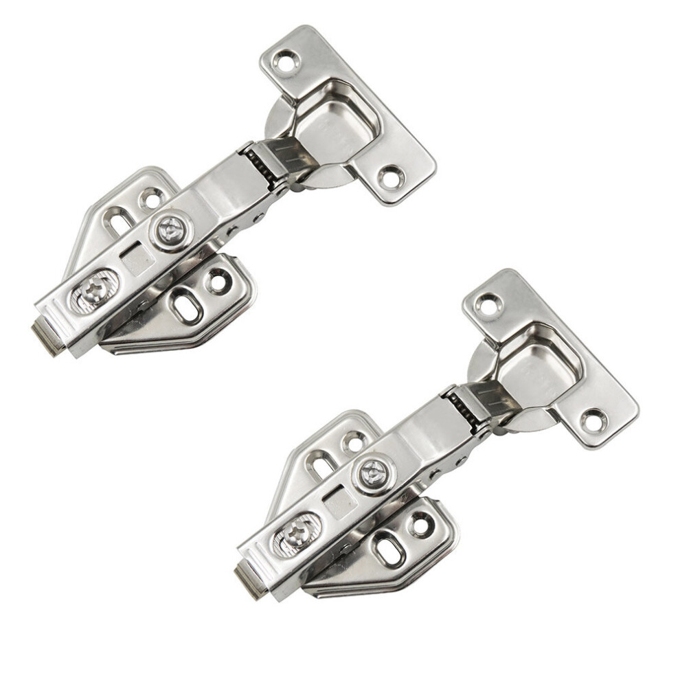 (2) 35Mm Soft Close Hinges Kitchen Cabinet Cupboard Wardrobe Door Full Overlay 5055521169960