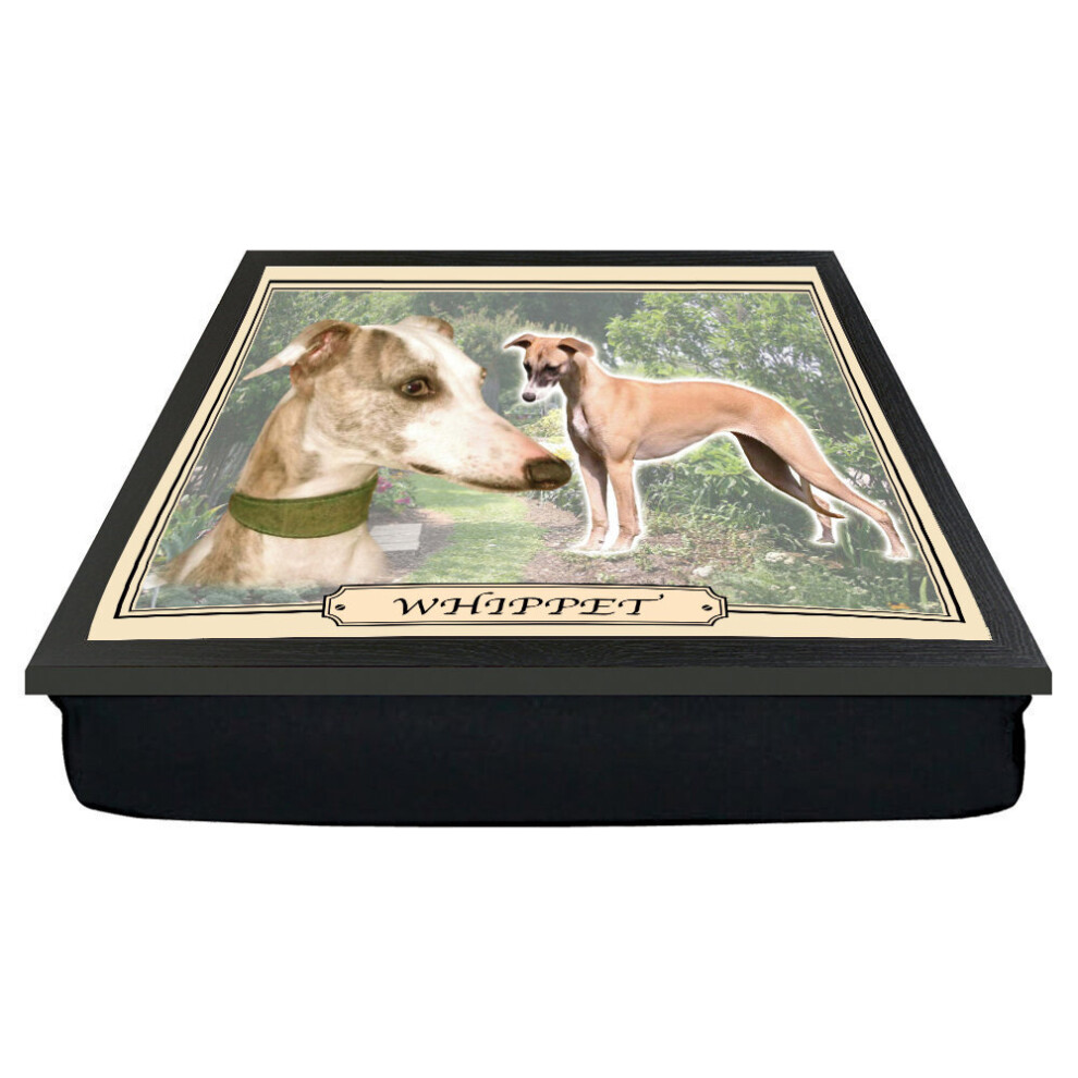 Whippet Dog Breed Cushion Lap Tray Gift