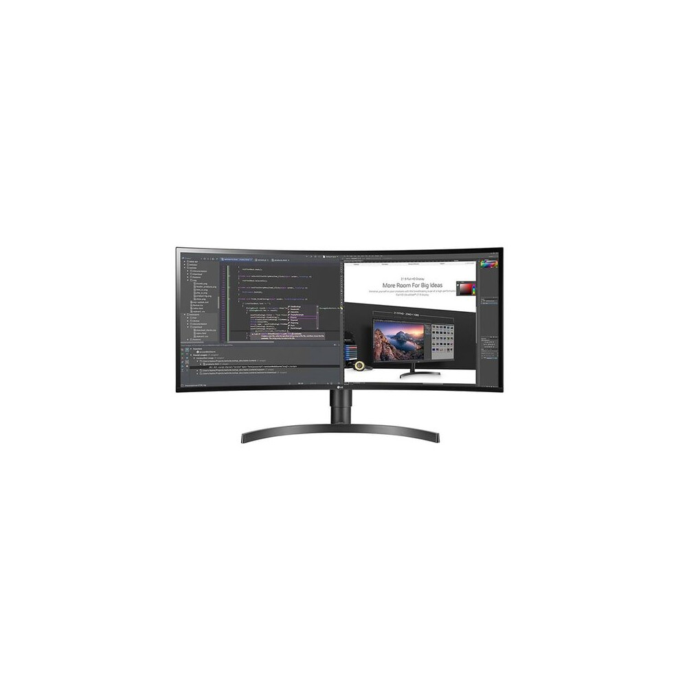 Lg Black 34Wn80c-B Computer Monitor 86.4 Cm (34") 3440 X 1440 Pixels Quad Hd