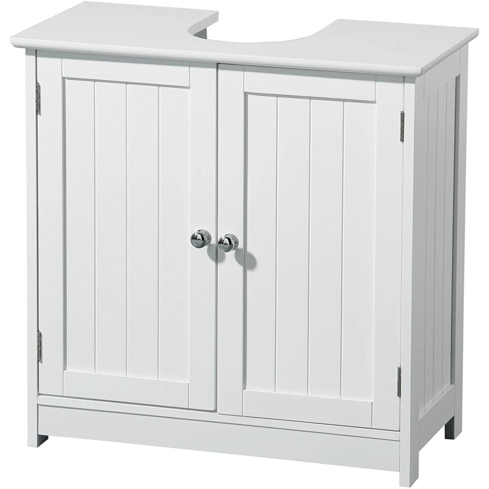 2 Door Under Sink Cabinet Basin Cabinet Cupboard Bathroom White