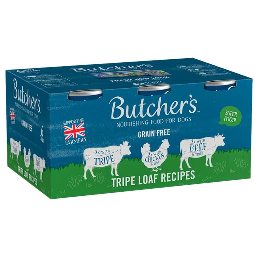 Butcher's Can Tripe Loaf Recipes 12x400g (2 Packs of 6)