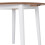 VidaXL vidaXL Drop-leaf Dining Table Round MDF White Space Saving Kitchen Furniture 5