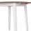 VidaXL vidaXL Drop-leaf Dining Table Round MDF White Space Saving Kitchen Furniture 6