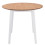VidaXL vidaXL Drop-leaf Dining Table Round MDF White Space Saving Kitchen Furniture 9