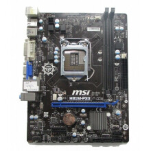 MSI H81M-P33 Micro ATX Motherboard LGA 1150 DDR3 I/O SHIELD INCLUDED - Refurbished