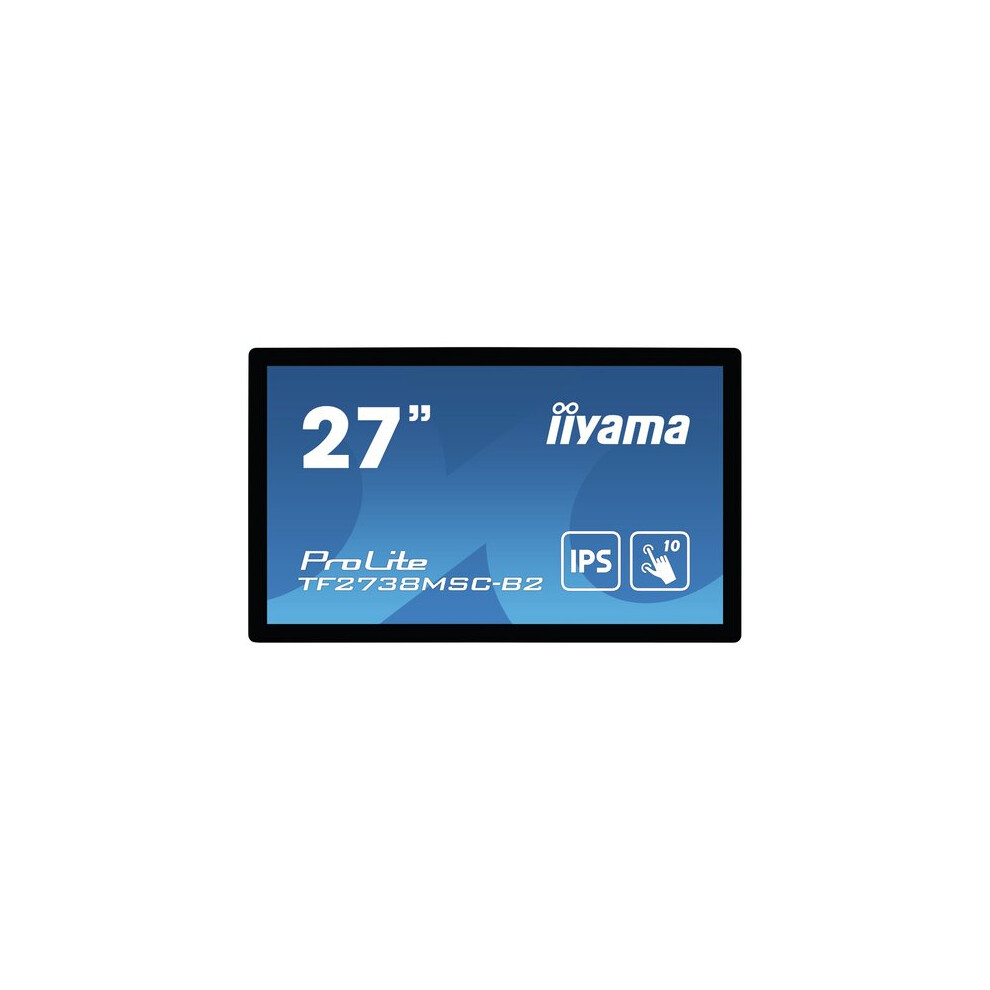 Iiyama Prolite Tf2738msc-B2 Touch Screen Monitor 68.6 Cm (27") 1920 X 1080 Pixels Multi-Touch Multi-User Black