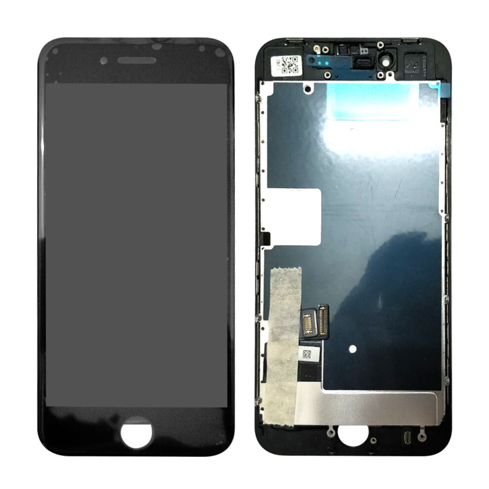 (Black) Iphone 7 Lcd Screen & Touch Digitiser With Rear Plate - Platinum Quality Black 5060866202128