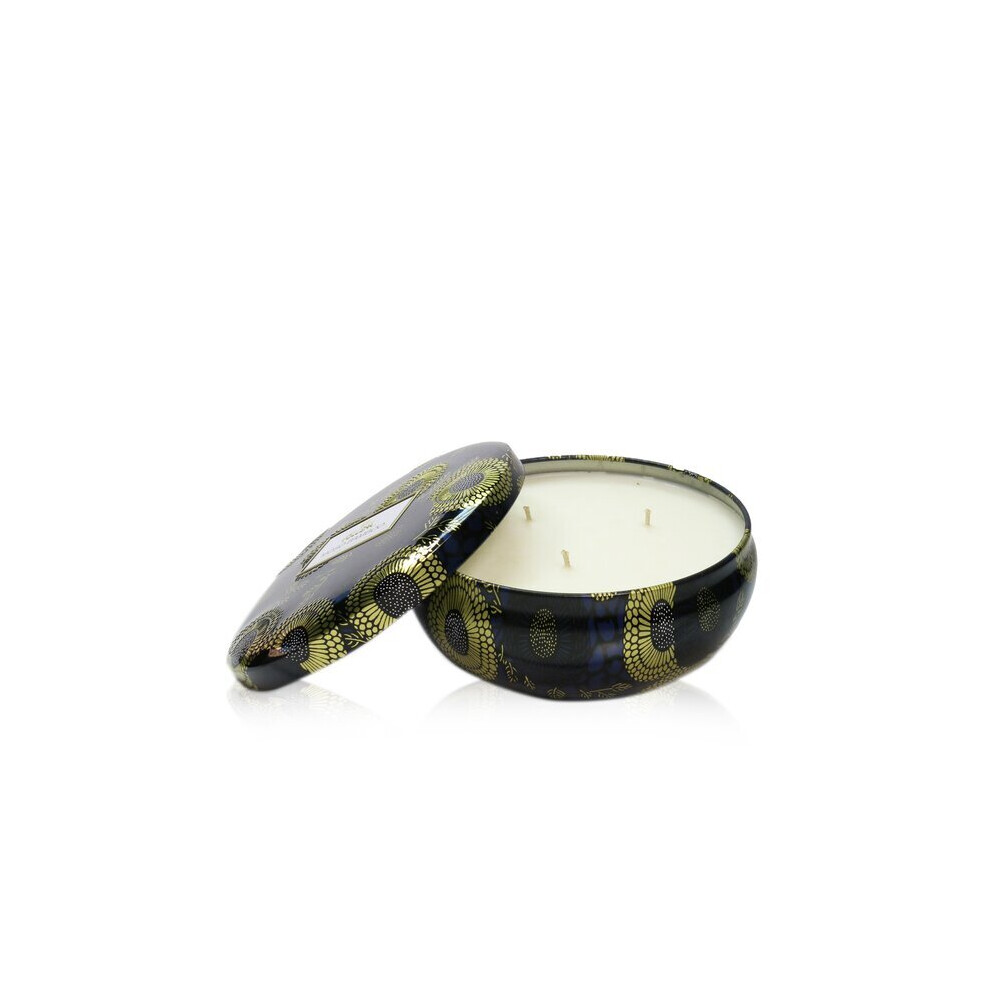 3 Wick Decorative Tin Candle - Moso Bamboo - 340g/12oz