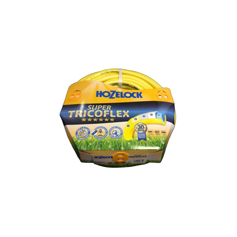 Hozelock Super Tricoflex Ultimate Hose, Yellow, 12.5 mm x 30 m/2333812