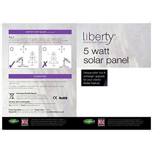 Blagdon Blagdon 5W Liberty Feature High Power Solar Panel Accessory for All Features 2
