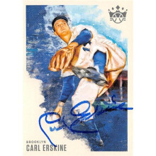Autograph Warehouse 650815 Carl Erskine Autographed Baseball Card - Brooklyn Dodgers, SC 2020 Panini Diamond Kings - No.24