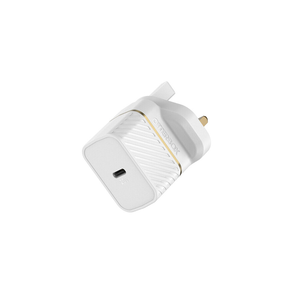 UK WALL CHARGER 20W USB-C 20W WHITE