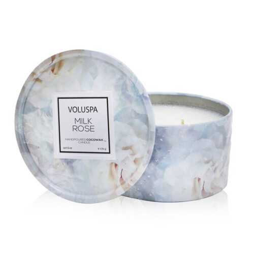 Voluspa 2 Wick Tin Candle - Milk Rose - 170g/6oz