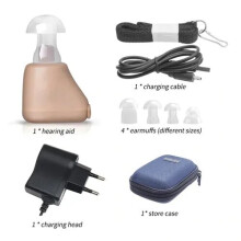 Wiederaufladbare Hörgeräte Sound Amplifier Unsichtbar für Gehörlose/Alte Menschen