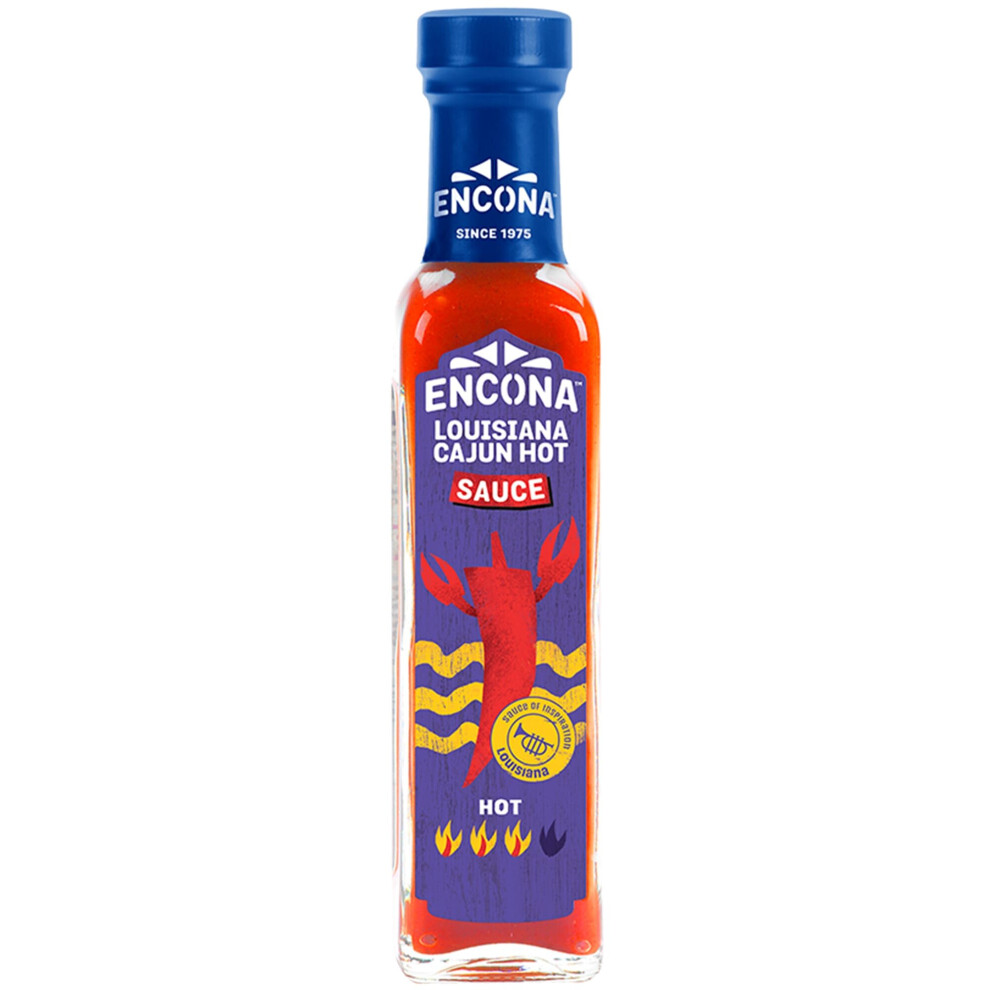 Encona Louisiana Cajun Hot Sauce - 6X142ml