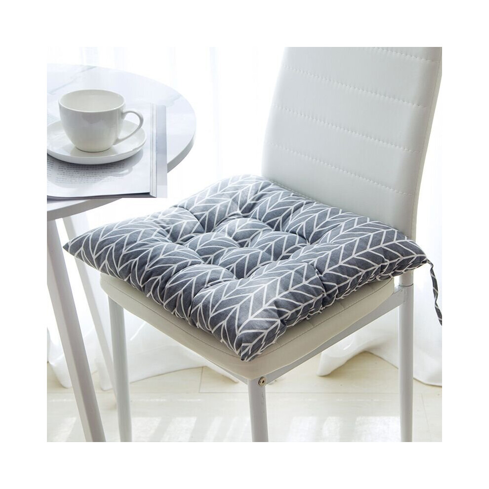 (Parallelogram, 50x50cm/19.7x19.7in) 40/45/50 Linen Cushion Office Chair Seat Pads Sofa