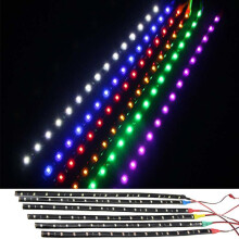(Yellow) 60CM Waterproof DC 12V Motor LED Strip Underbody Light For Car Motorcycle