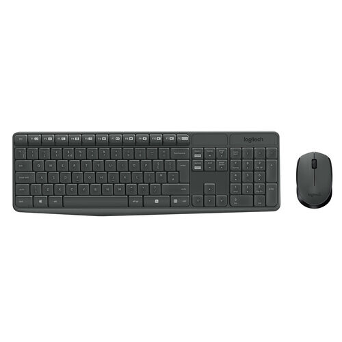 Logitech Logitech MK235 keyboard RF Wireless AZERTY Belgian Grey