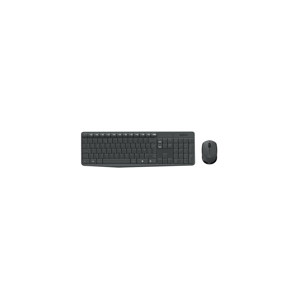 Logitech Mk235 Keyboard Rf Wireless Qwertz Swiss Black 5099206063860