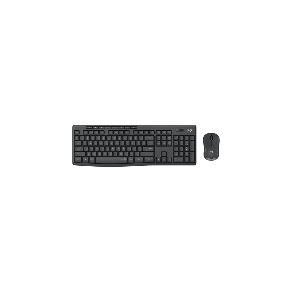 New Logitech Mk295 Silent Wireless Combo Keyboard Rf Wireless Qwerty Spanish Black 920-009798