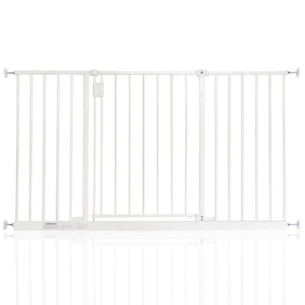 (White, 128cm - 134cm) Safetots Extra Wide Hallway Baby Gate