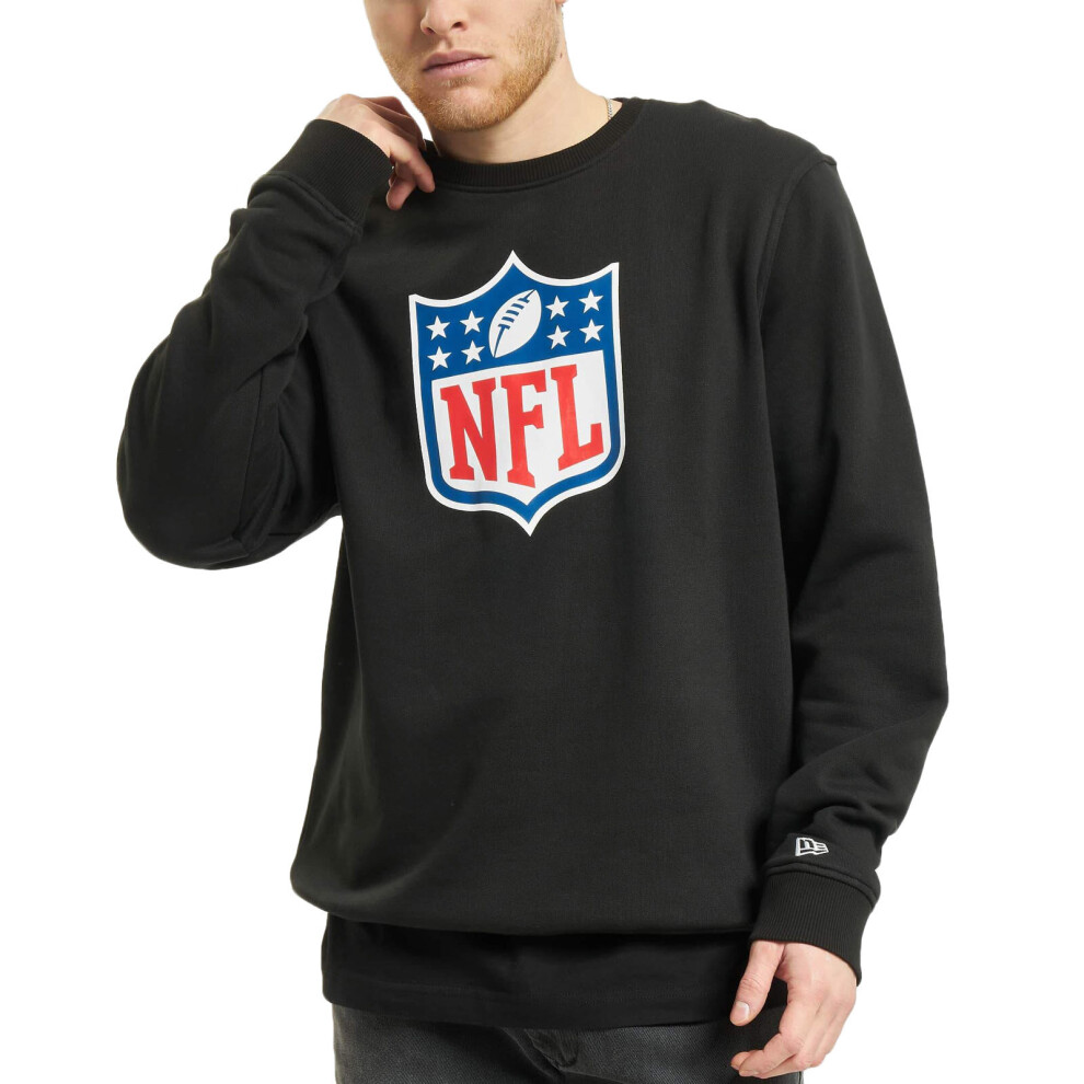 New Era (M, ) Nfl Team Logo Football League Pullover Sweater Sweatshirt Jumper - Black