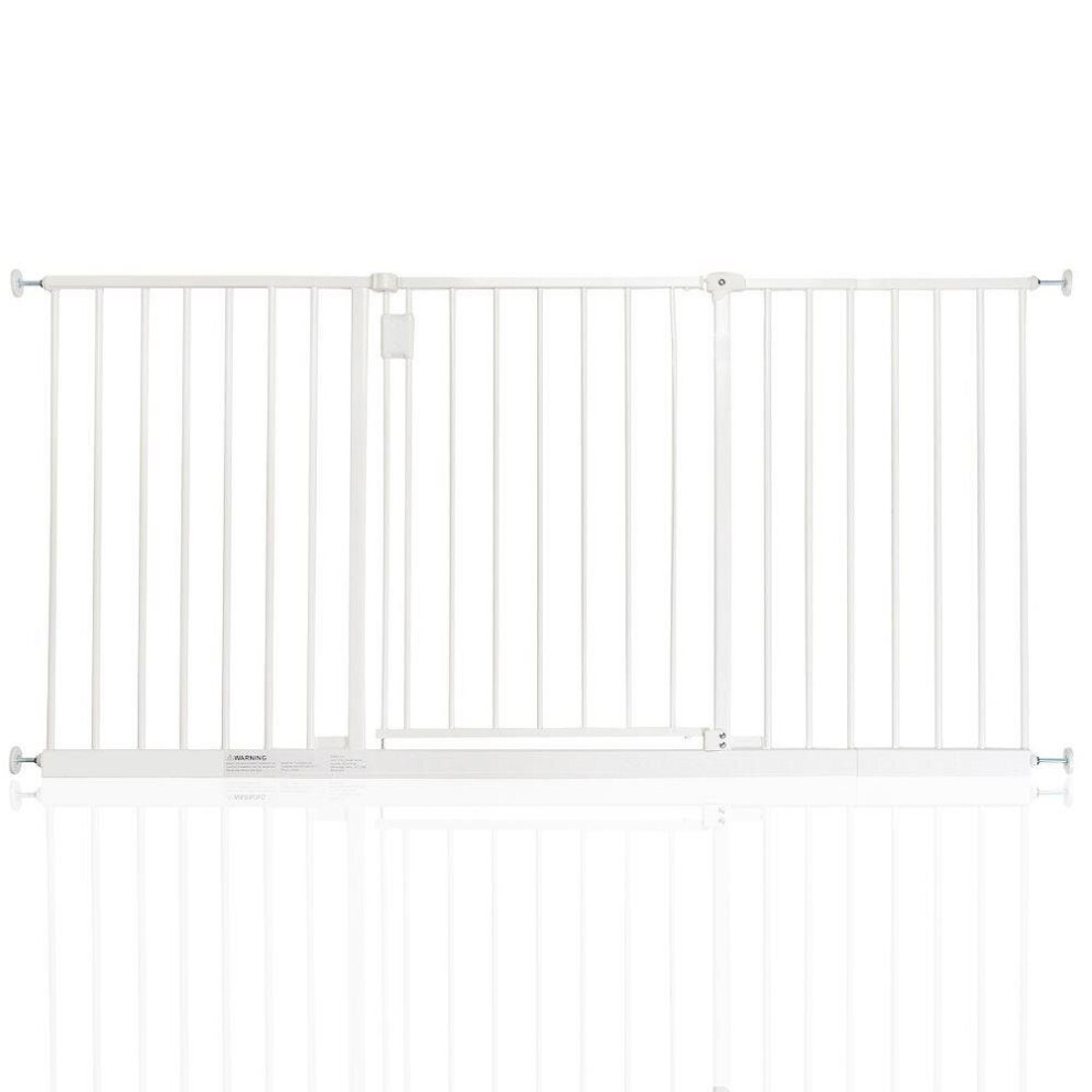 (White, 146.6cm - 152.6cm) Safetots Extra Wide Hallway Baby Gate