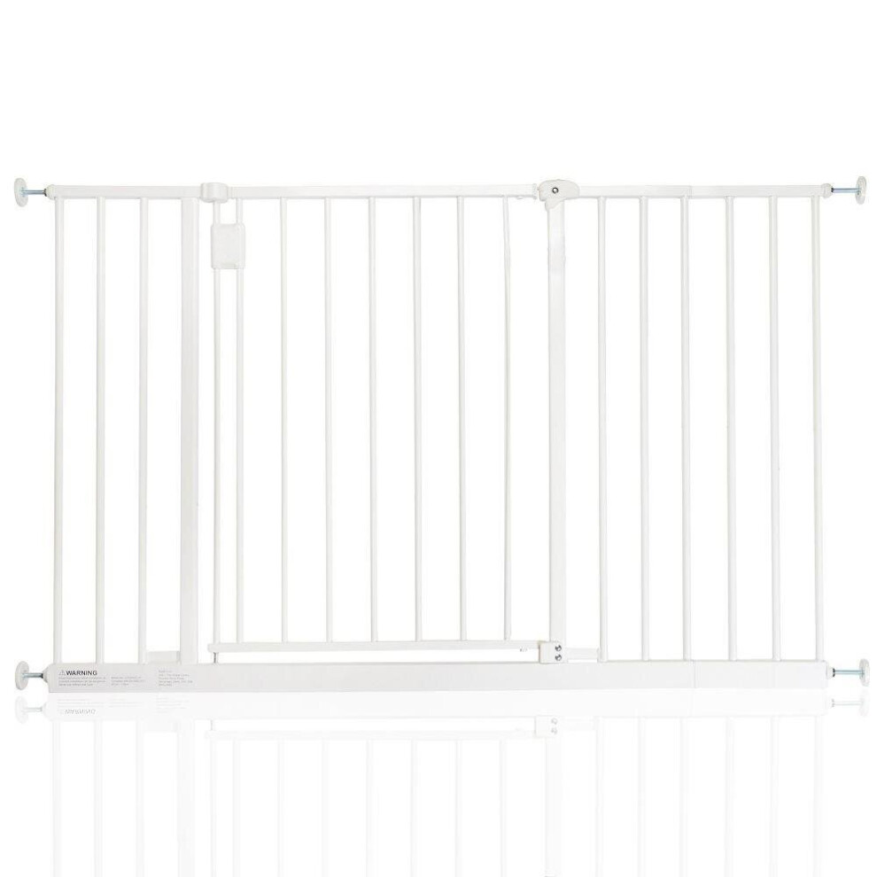 (White, 115.6cm - 121.6cm) Safetots Extra Wide Hallway Baby Gate