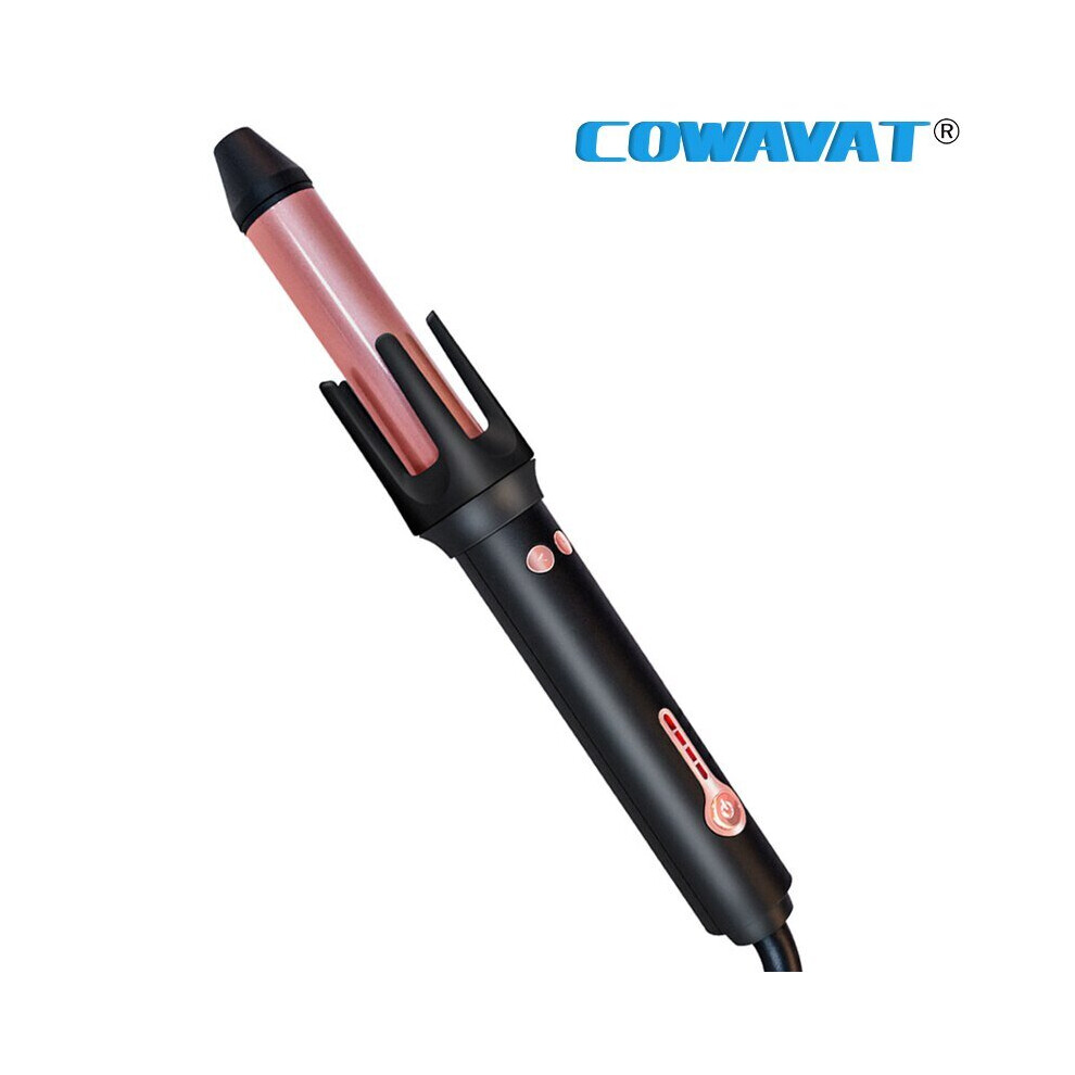 Hgo Automatic Curler Heating Hair Curler Iron Hair Heating Magic Wand Wave Hair Iron(Black)