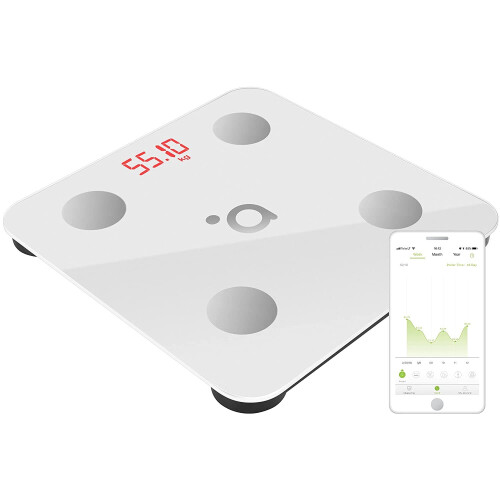 Acme Bluetooth Smart Scale BMR / BMI /Personal Progress Tracking White
