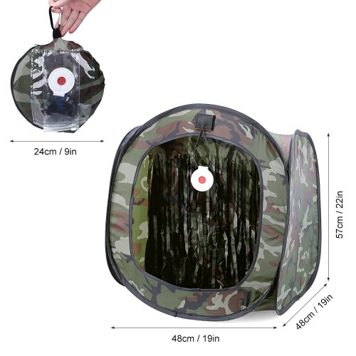 HGO Auto Pop Up Target Tent Shooting Training Tent Foldable Target Holder Case Reusable Training Net 1