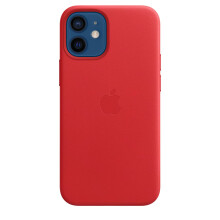 Apple iPhone 12 mini Leather Case with MagSafe - (PRODUCT)RED