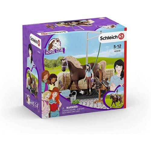 Schleich Multicolour Washing Area With Horse Club Emily & Luna Toy Figures & Playsets