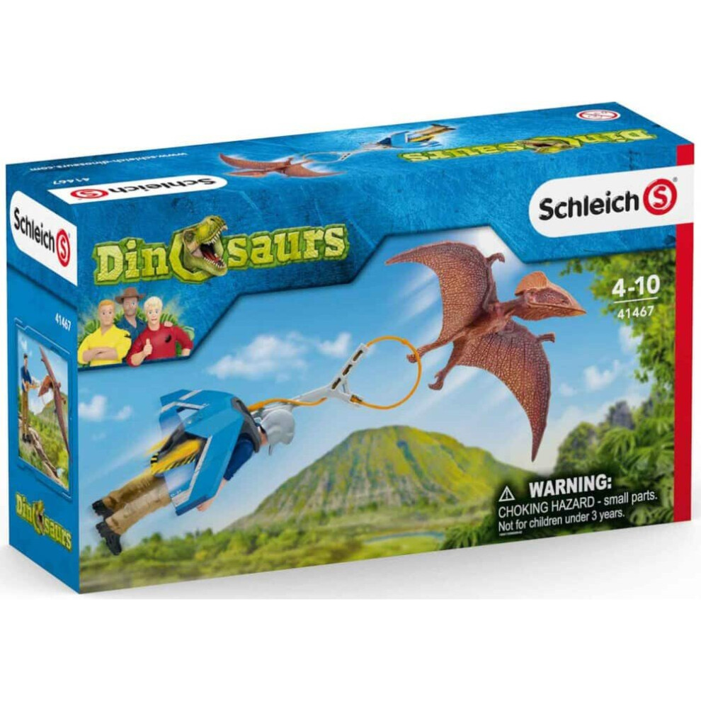 Schleich Multicolour Jetpack Chase Dinosaurs Toy