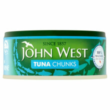 John West Tuna Chunks in Brine Tin Foods Fish Seafood 10 Tins of 145g