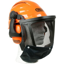Oregon Waipoua Professional Chainsaw Safety Helmet with Protective Ear Muff and Mesh Visor, Impact Resistant Comfortable Hard Hat Safety Pro